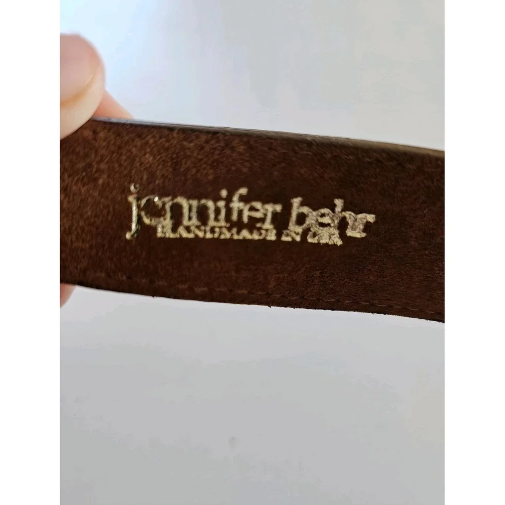 JENNIFER BEHR Gold‎ Leather Maximalist Bohemian Chic Romantic Poetcore Headband